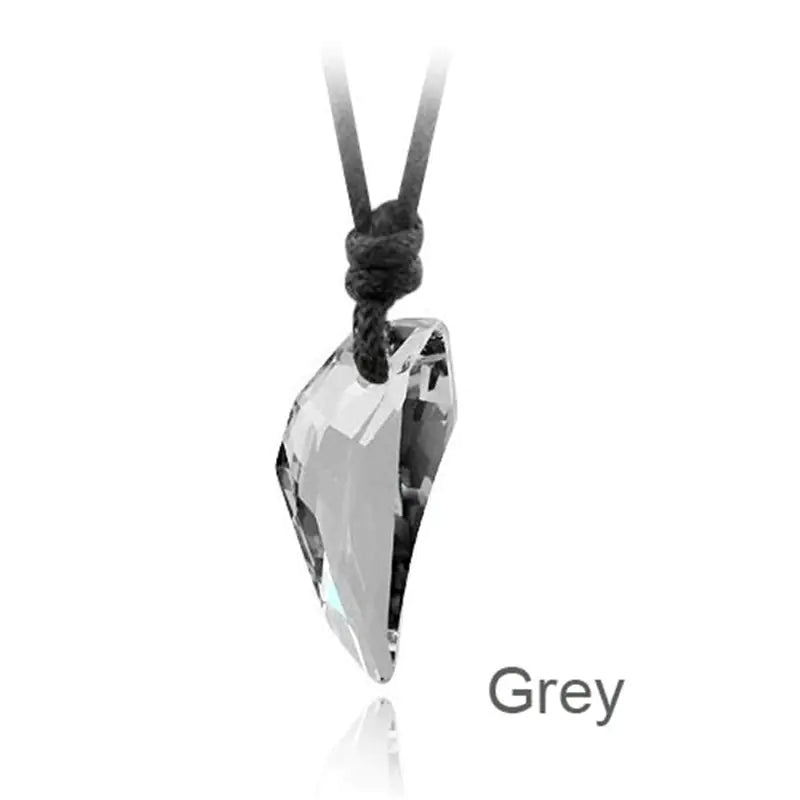 Stylish Wolf Tooth Crystal Necklace for Men