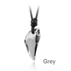 Stylish Wolf Tooth Crystal Necklace for Men
