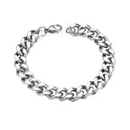 Titanium Steel Cuban Chain Men's Bracelet