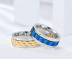 Titanium Spinner Fidget Ring for Men