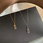 14K Gold Elegant S925 Sterling Silver Women's Necklace