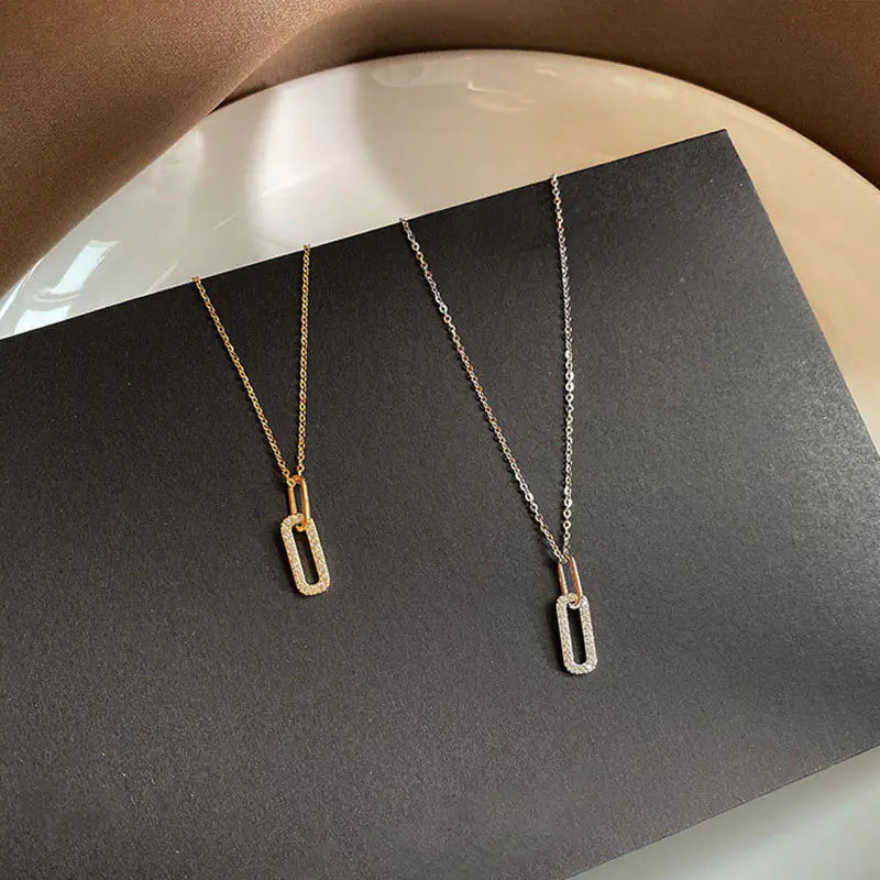 14K Gold Elegant S925 Sterling Silver Women's Necklace