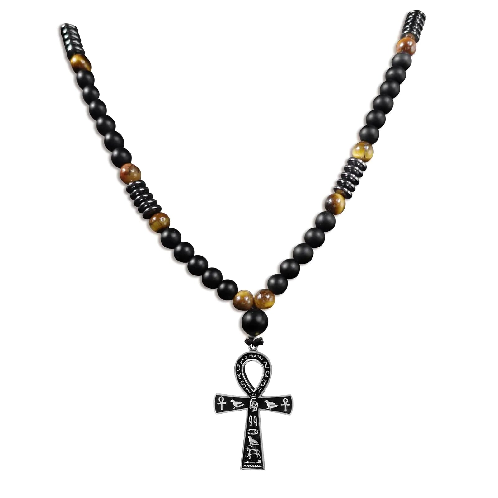 WishOne Cross Ancient Egyptian Hieroglyphic Symbol Pendant