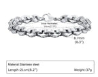 Casual Sleek Steel Chain Men's Bracelet