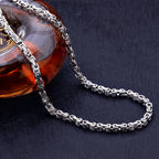 Men's Colorless Stainless Steel Hip Hop Necklace