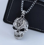 Men's Skull Charm Link Chain Pendant
