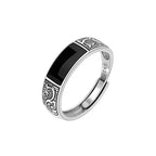 Vintage Dragon Pattern Titanium Steel Hip Hop Ring