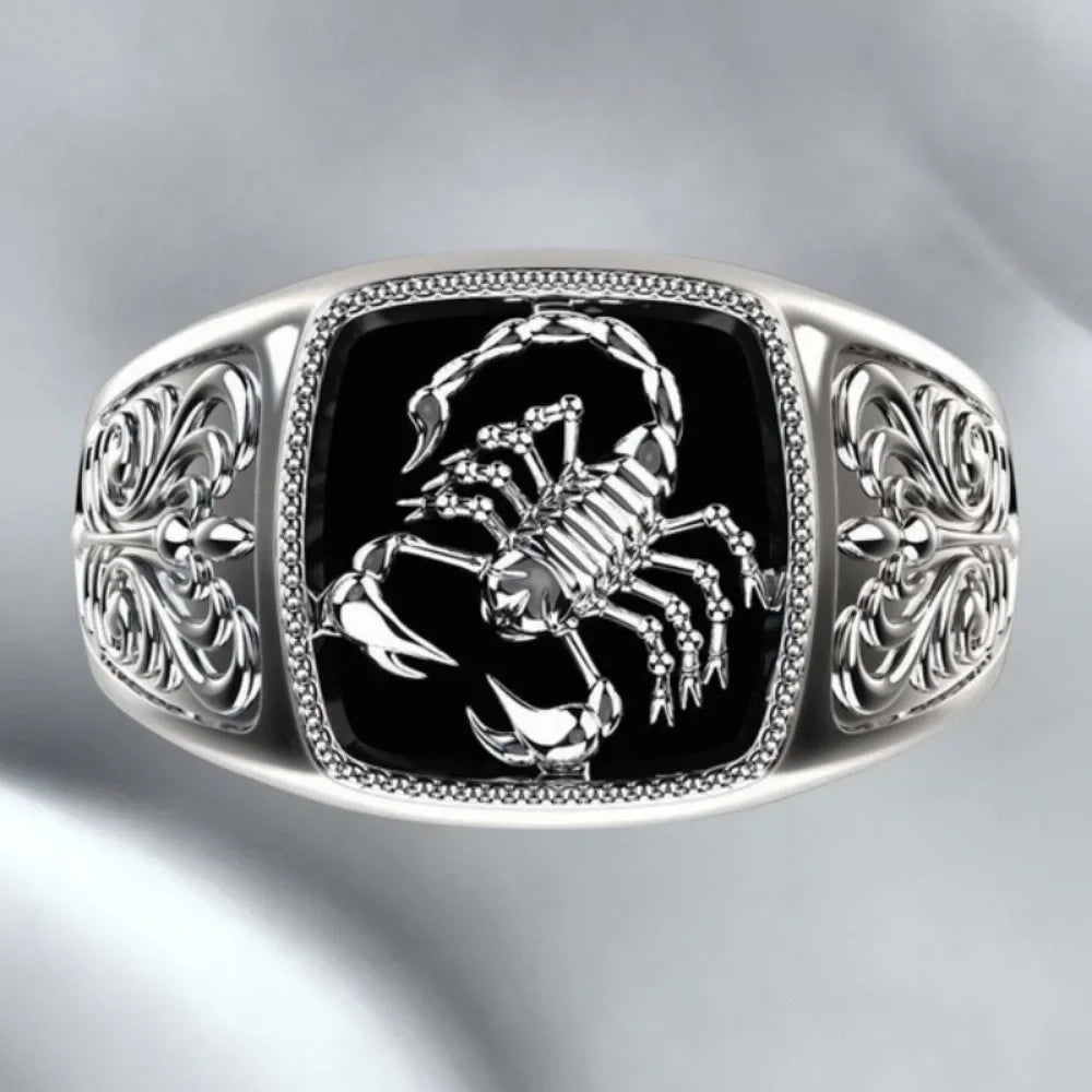 Retro Scorpion Bold Metal Ring For Men