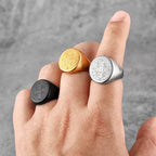 St. Benedict Cross Titanium Steel Ring