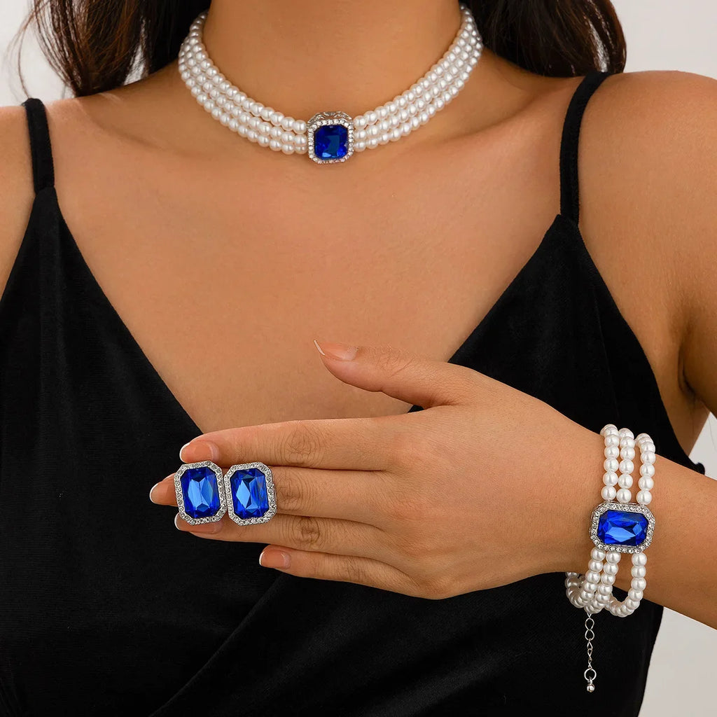 Light Luxury Turquoise Jewelry Sets