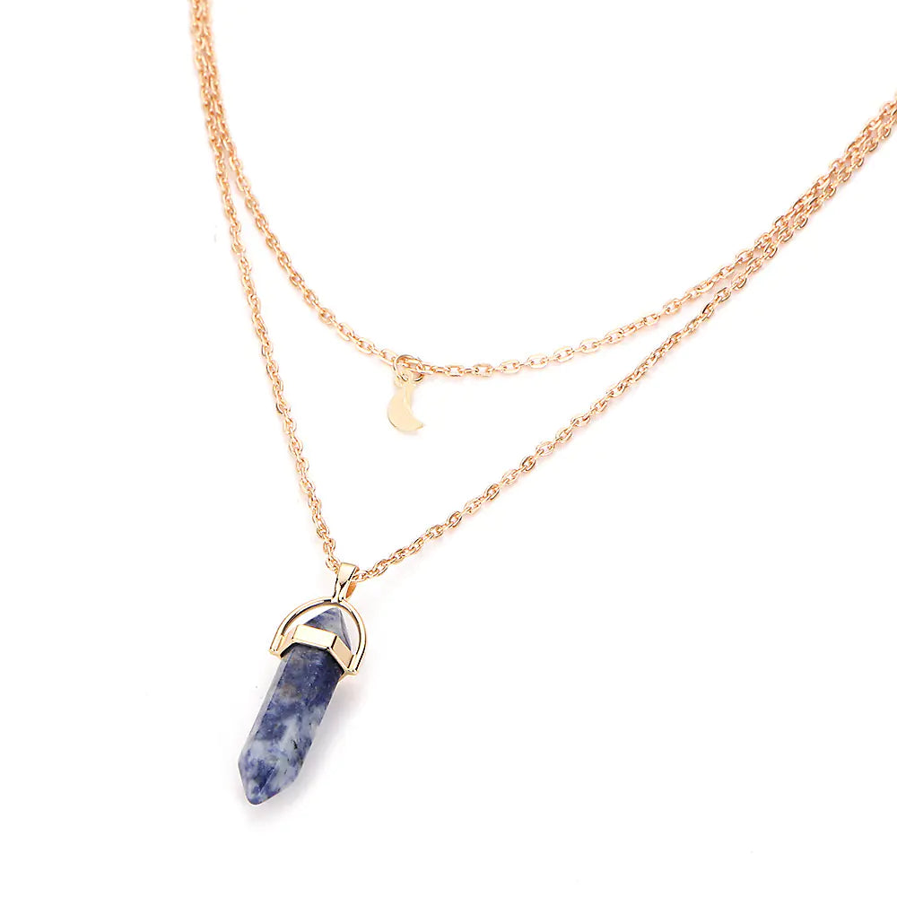 Moon Stone Pendant Necklace for Women