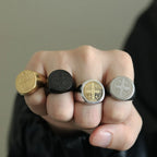 St. Benedict Cross Titanium Steel Ring