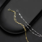 Double Layer Chain Link Bracelets for Women