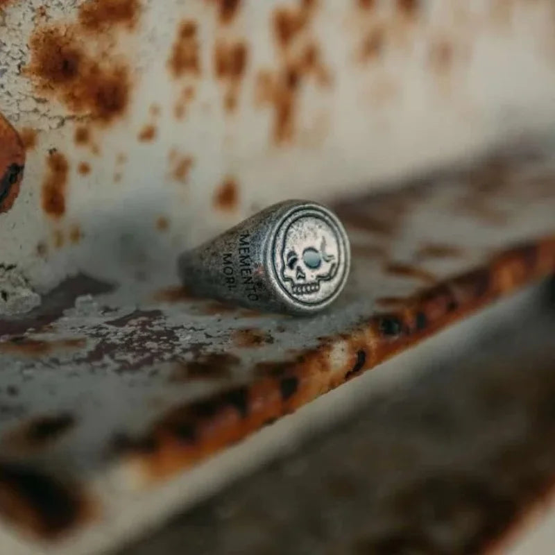 Memento Mori Vintage Luxury Stainless Steel Ring