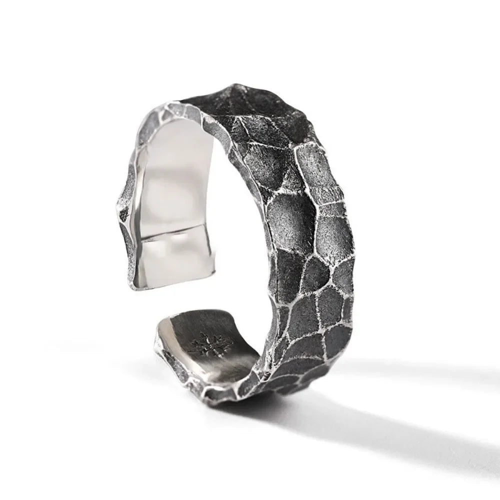 Celtic Knot Signet Ring for Men - Black Stone Stainless Steel