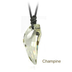 Stylish Wolf Tooth Crystal Necklace for Men