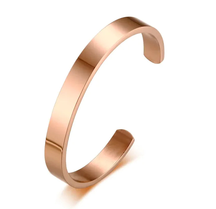 Titanium steel Cuff Men's bracelet