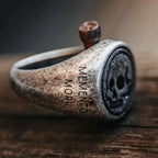 Memento Mori Vintage Luxury Stainless Steel Ring