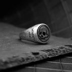 Memento Mori Vintage Luxury Stainless Steel Ring
