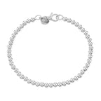 Silver Plated Chain Bead Bracelet for Women