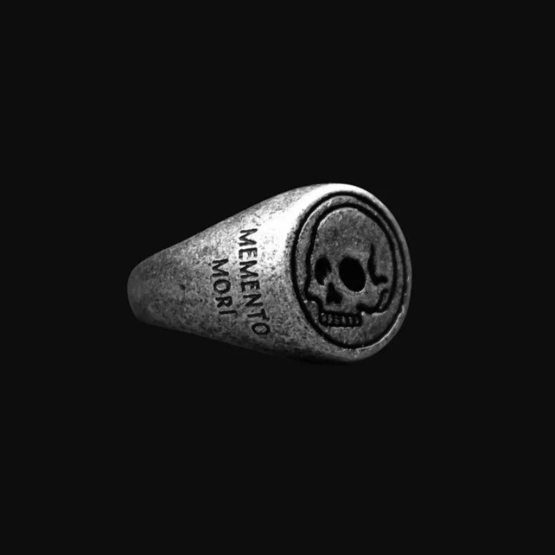 Memento Mori Vintage Luxury Stainless Steel Ring