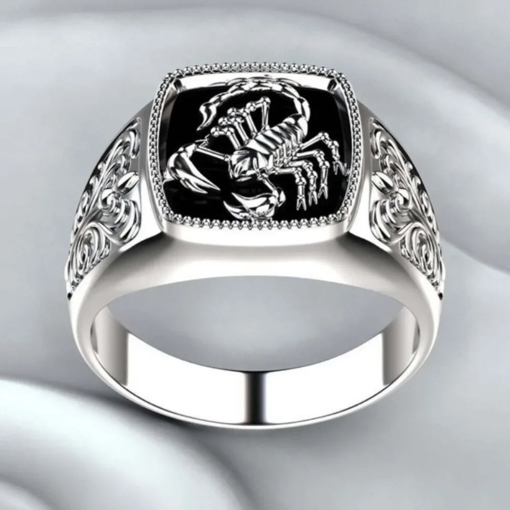 Retro Scorpion Bold Metal Ring For Men