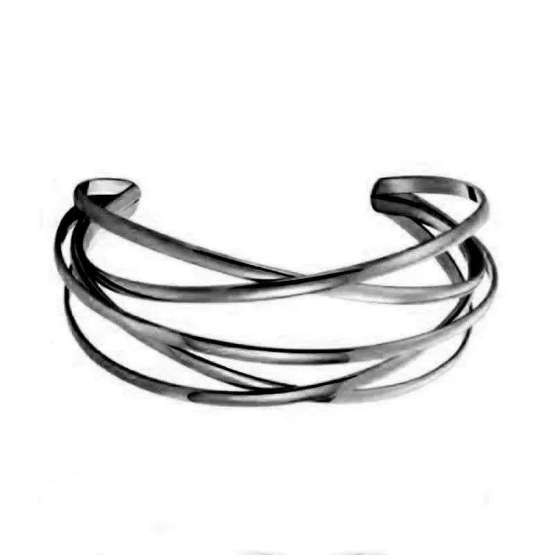 Luxury Rose Stainless Steel Charm Bracelet for Women