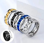 Titanium Spinner Fidget Ring for Men
