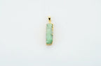 Natural Stone Pendant Rectangular Cluster Necklace