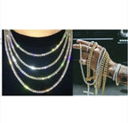 Electroplated Metal Link Chain Men's Necklace