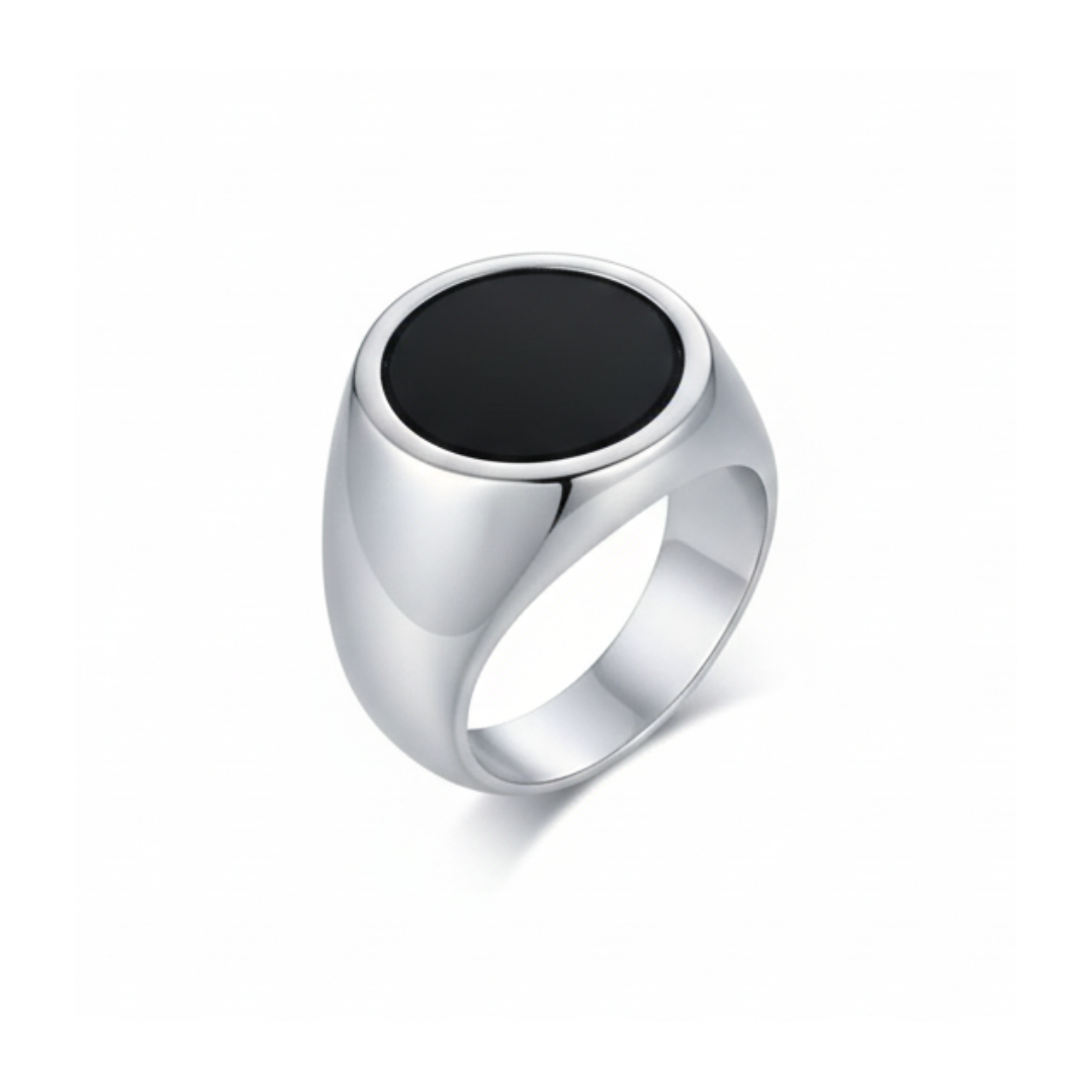 The Black Onyx Signet Ring for Men