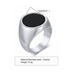 The Black Onyx Signet Ring for Men