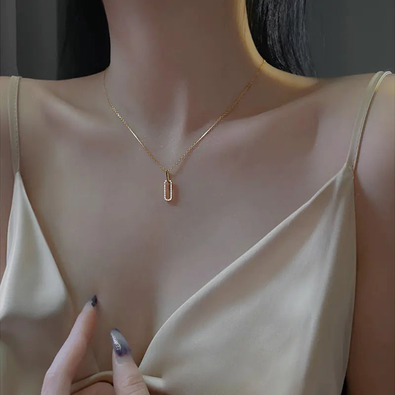 14K Gold Elegant S925 Sterling Silver Women's Necklace
