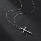 Titanium Steel Cross Necklace for Men's