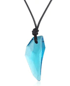 Stylish Wolf Tooth Crystal Necklace for Men