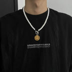 Men's Hip Hop Necklace with Happy Face Pendant