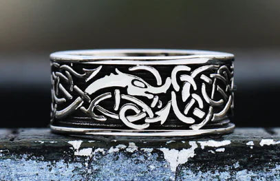 Vintage Stainless Steel Ring for Men