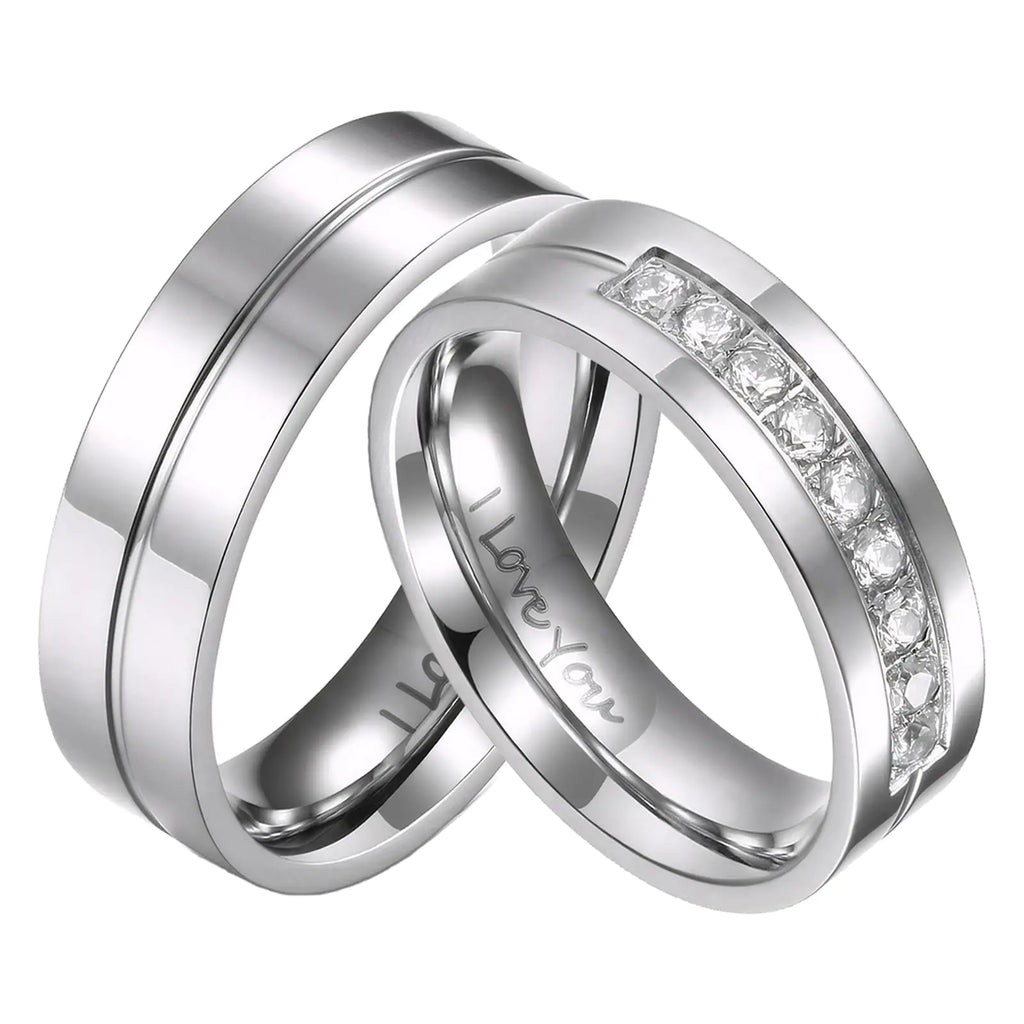 Promise Cubic Zirconia CZ Ring for Women Men