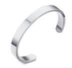 Titanium steel Cuff Men's bracelet