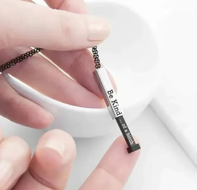 Be Kind Women's Necklace With Hidden Information