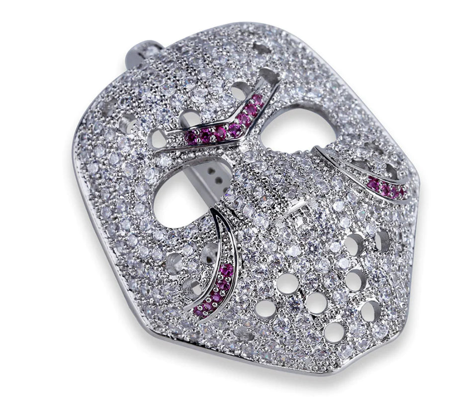 Masquerade Mask Necklace Hip-Hop Necklace