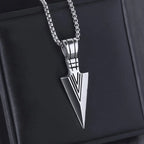 Men's Arrow Titanium Steel Necklace with Stainless Pendant