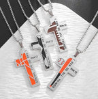 Men's Baseball Cross Pendant Necklace