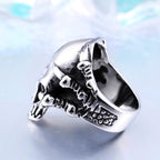 Titanium Steel Skull Ring for Men - Punk Style Jewelry
