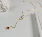 Heart Necklace, Choker, and Pearl Chain Necklace