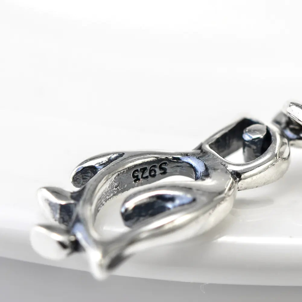 Sterling Silver Elegance Bird Pendant Necklace