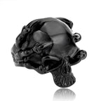 Titanium Steel Skull Ring for Men - Punk Style Jewelry