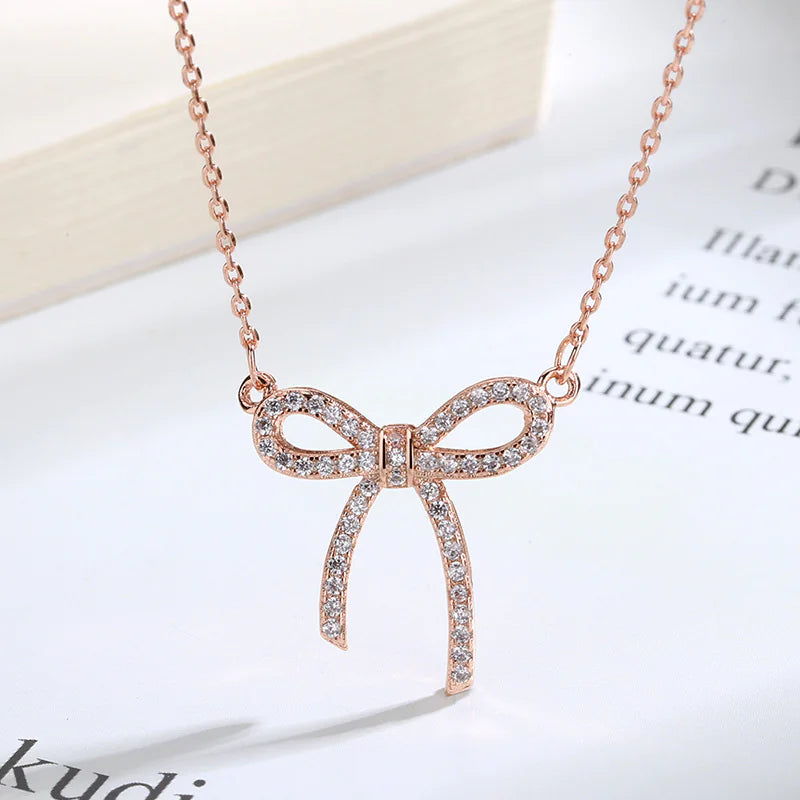 Clavicle Ribbon Women's European Necklace