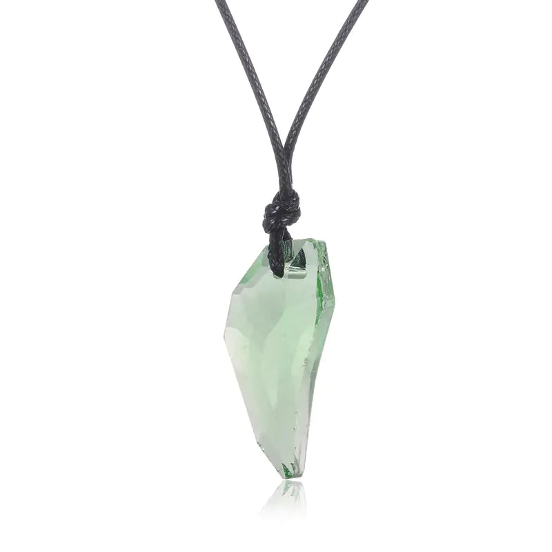 Stylish Wolf Tooth Crystal Necklace for Men