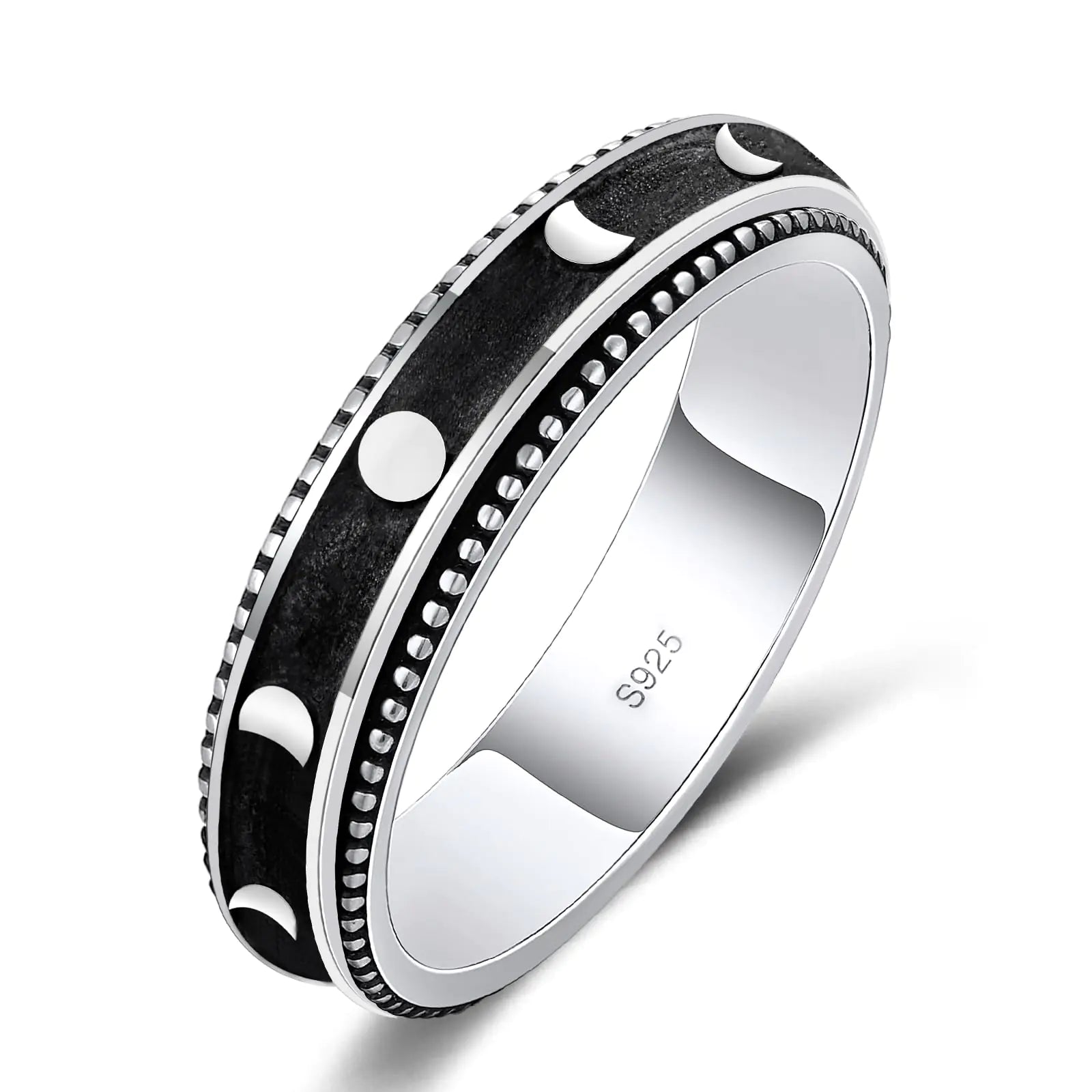 MoonPhase Spinner Ring S925 Sterling Silver